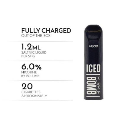 VGOD STIG DISPOSABLE ICED PURPLE BOMB VGOD STIG DISPOSABLE ICED PURPLE BOMB