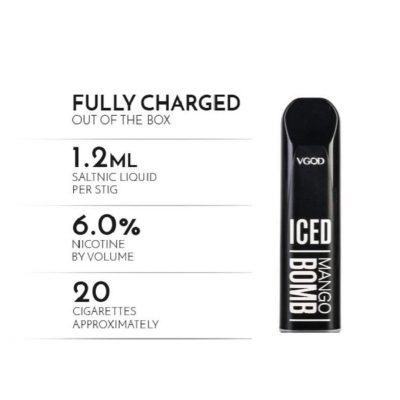 VGOD STIG DISPOSABLE ICED MANGO BOMB