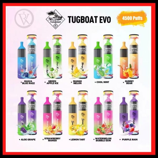 Tugboat evo 4500 puffs