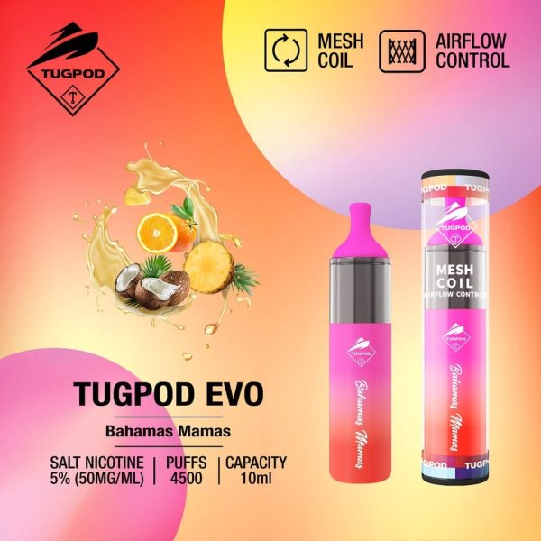 Tugboat evo 4500 puffs- Bahamas Mamas