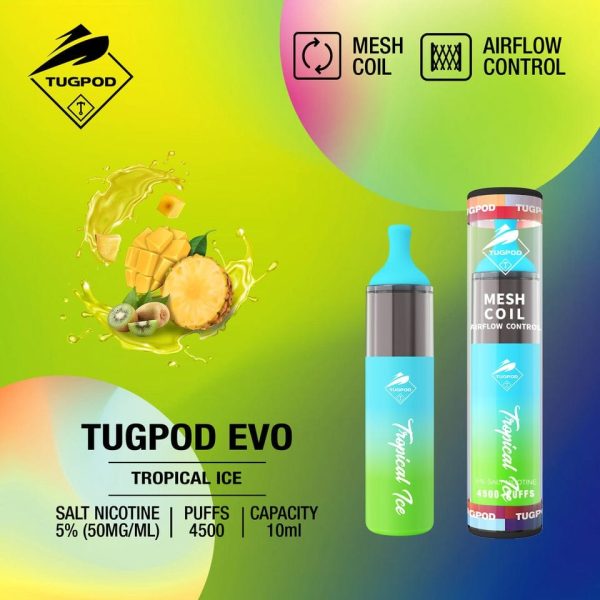 Tugboat evo 4500 puffs- Tropical Ice