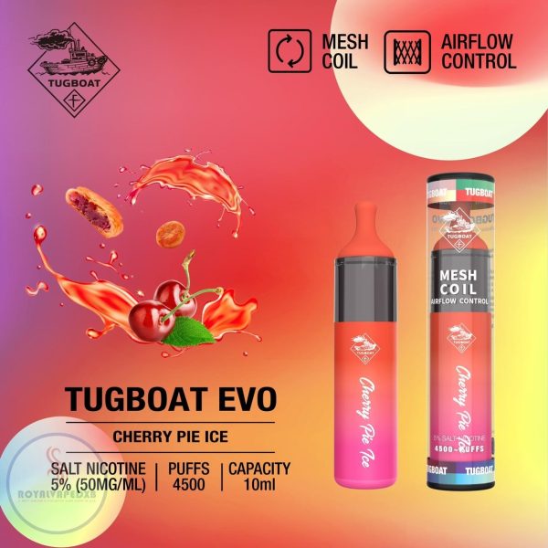 Tugboat EVO 4500 Puffs- Cherry Pie Ice