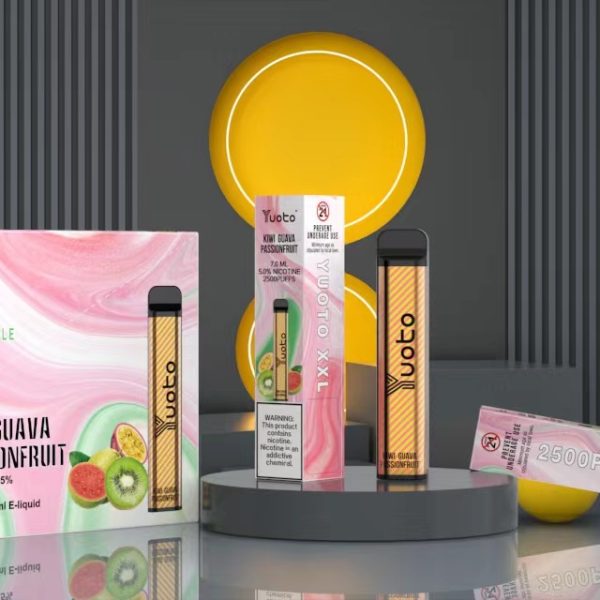 Yuoto Disposable XXL Vape 2500 Puffs Kiwi Guava Passionfruit