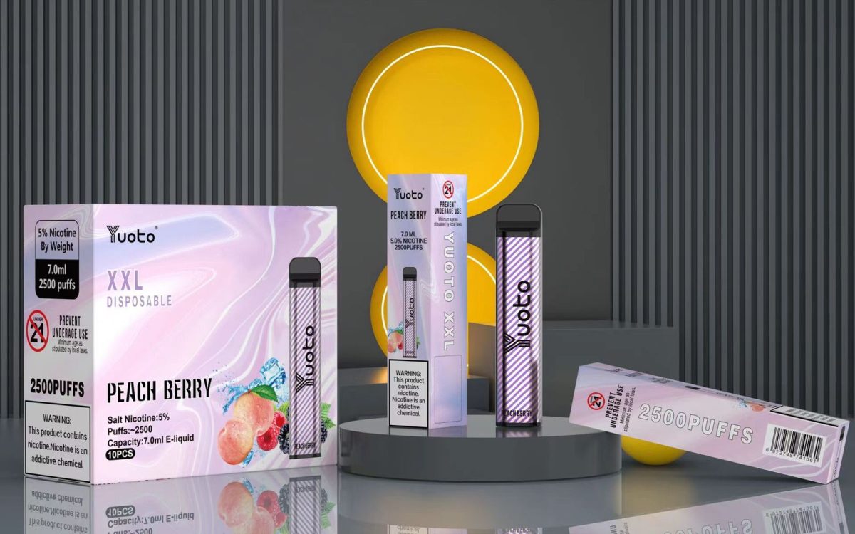 Yuoto Disposable XXL Vape 2500 Puffs Peach Berry