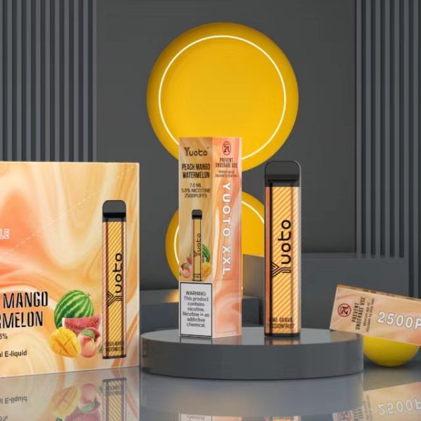Yuoto Disposable XXL Vape 2500 Puffs Peach Mango Watermelon