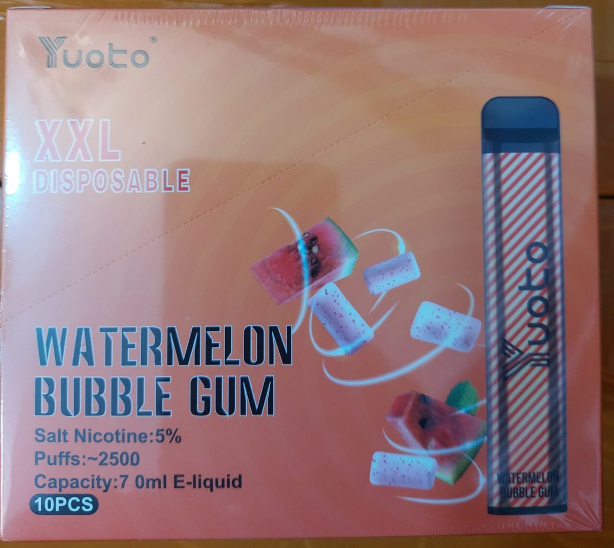 Yuoto Disposable XXL Vape 2500 Puffs Watermelon Bubble Gum