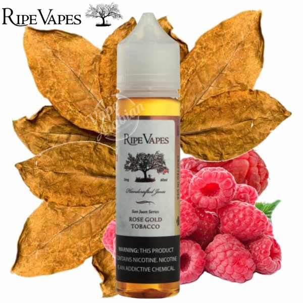 Ripe Vapes 60ml- Rose Gold Tobacco