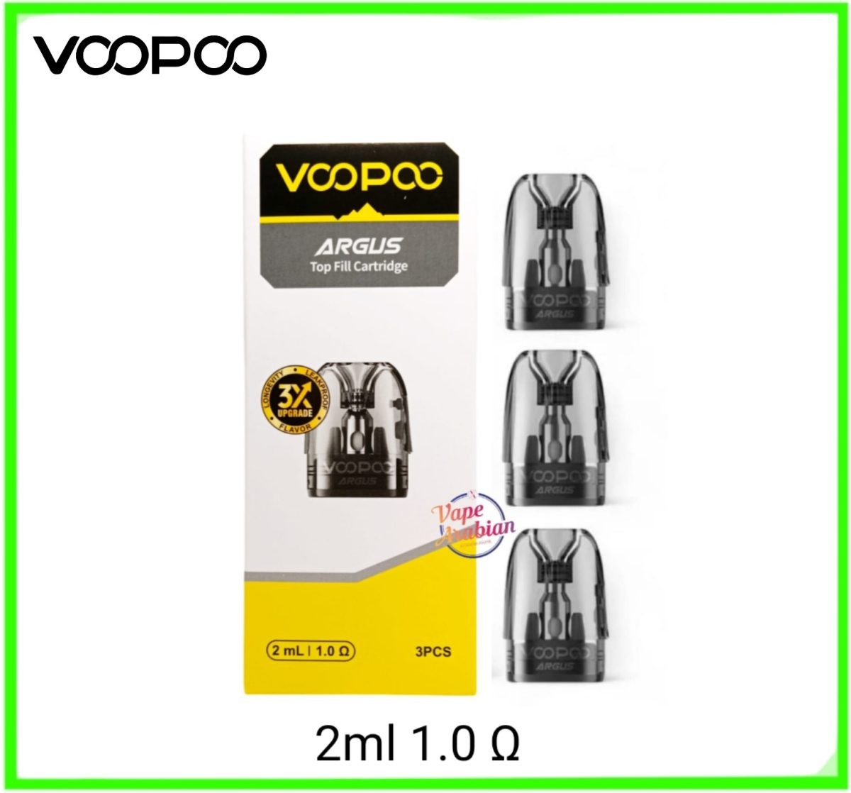 Voopoo Argus Top Fill Pods- 1ohm 2ml