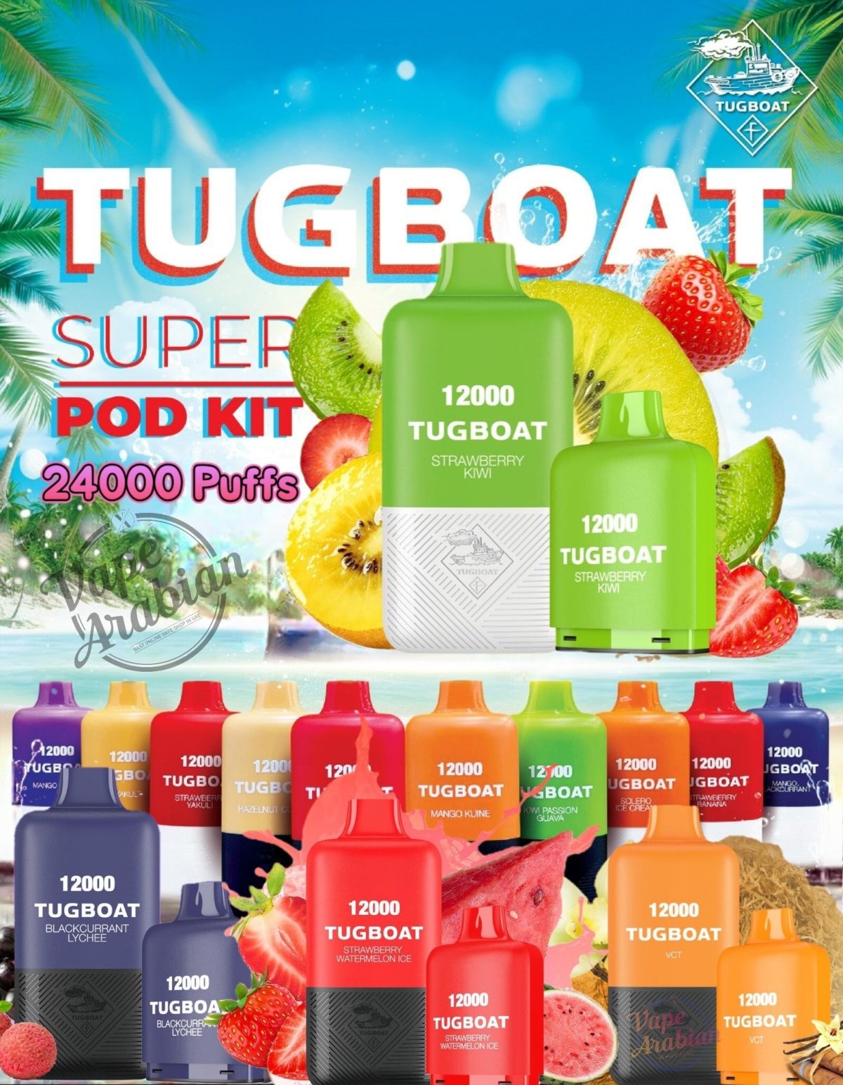 Tugboat Super Kit 24000 Puffs