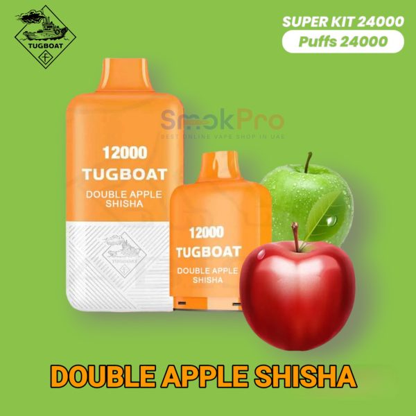 Tugboat Super Kit 24000 Puffs- Double Apple Shisha