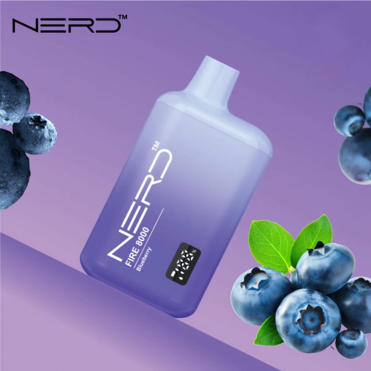 Nerd Fire Disposable Vape 8000 Puffs Blueberry