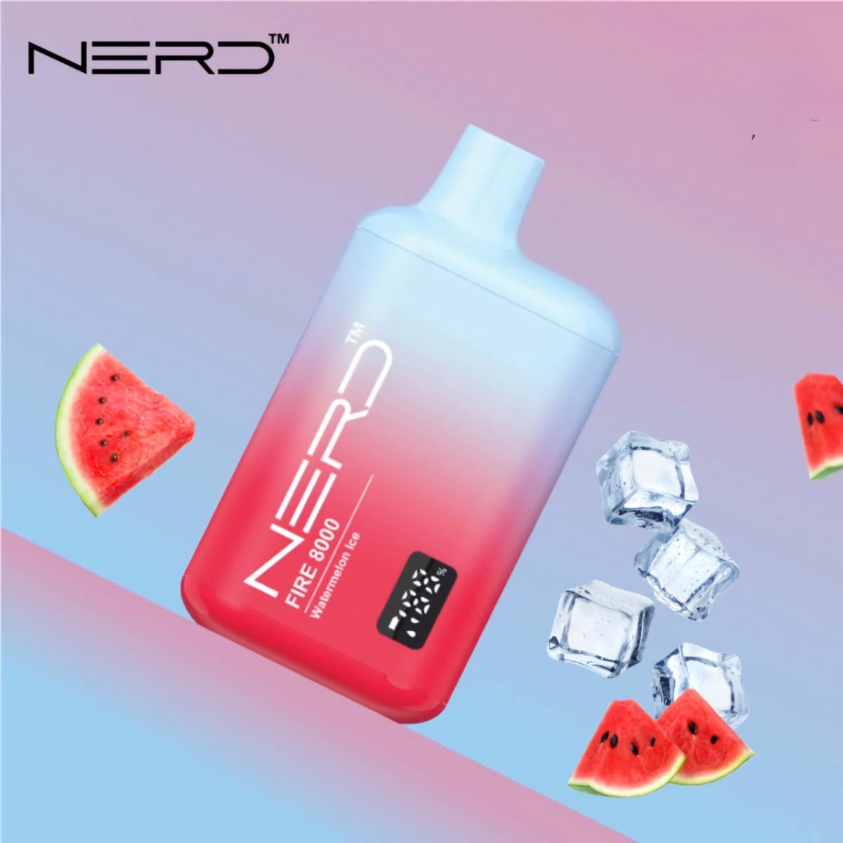 Nerd Fire Disposable Vape 8000 Puffs Watermelon Ice