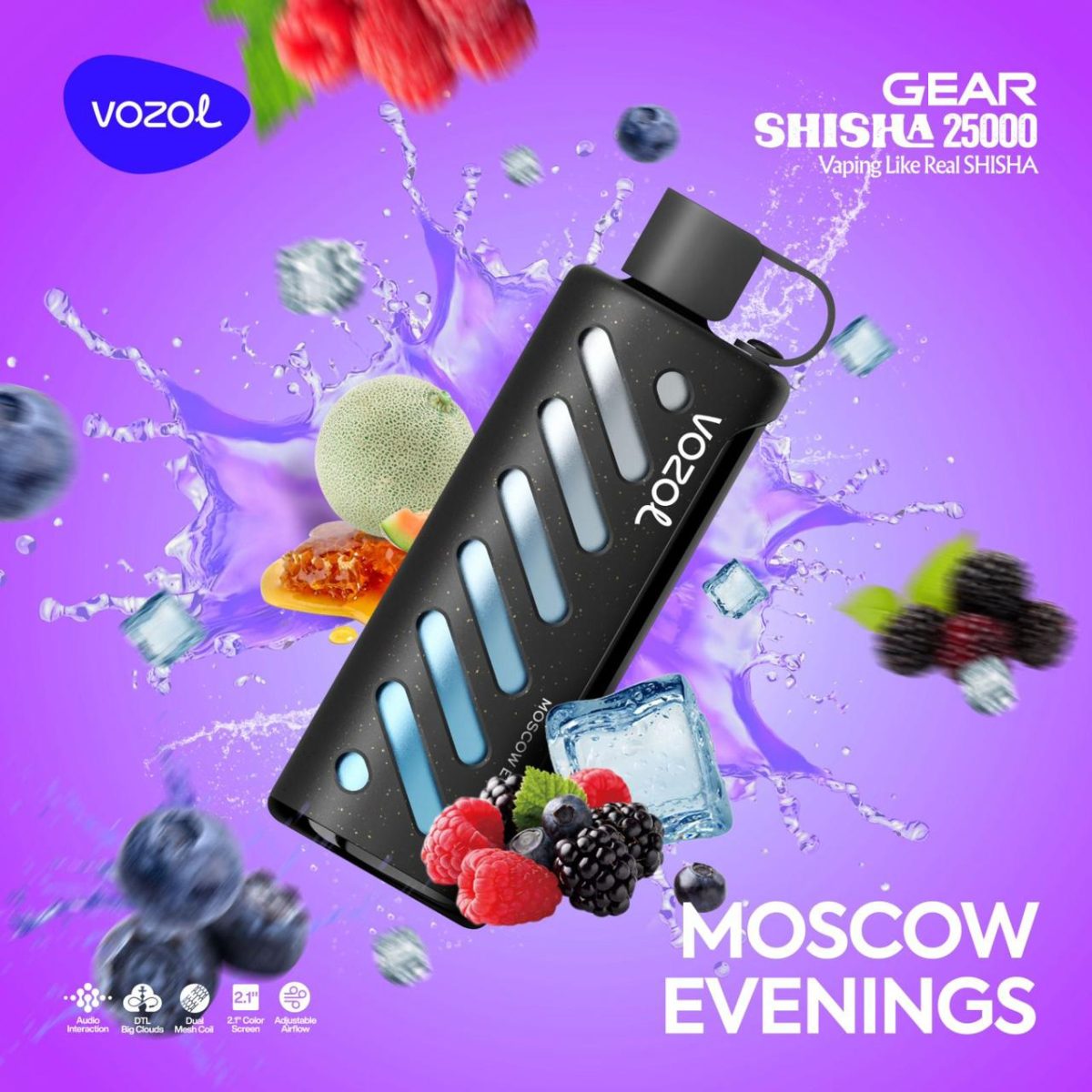 Vozol Gear Shisha 25000 Puffs Disposable Moscow Evenings