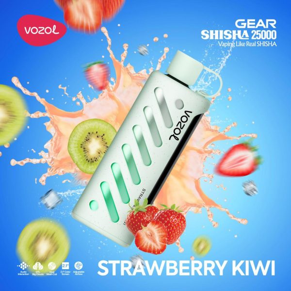 Vozol Gear Shisha 25000 Puffs Disposable Strawberry Kiwi