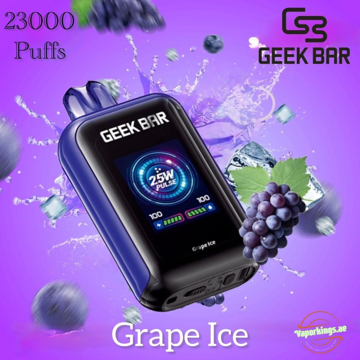 Geek Bar Watt 23000 Puffs Disposable Vape 5% (50mg) Nicotine In UAE