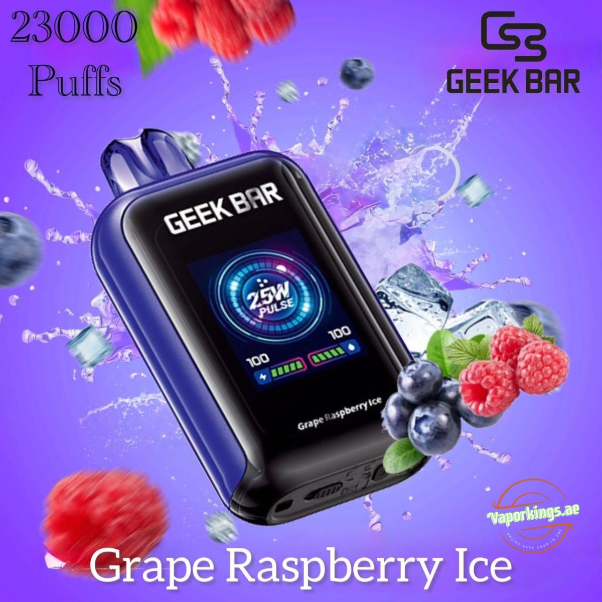 Geek Bar Watt 23000 Puffs Disposable Vape 5% (50mg) Nicotine In UAE