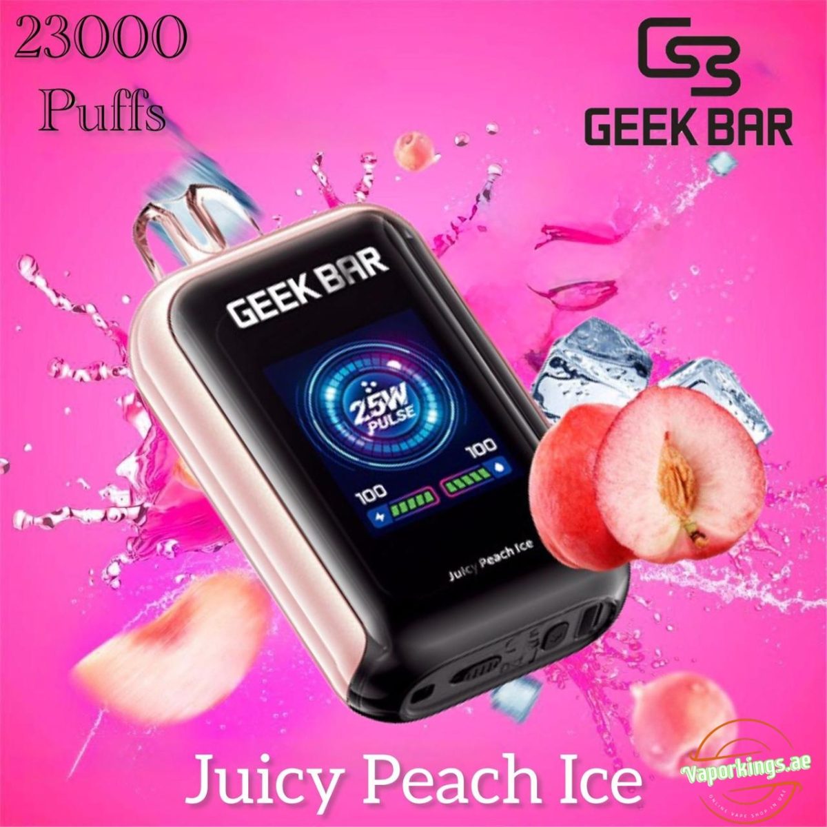 Geek Bar Watt 23000 Puffs Disposable Vape 5% (50mg) Nicotine In UAE