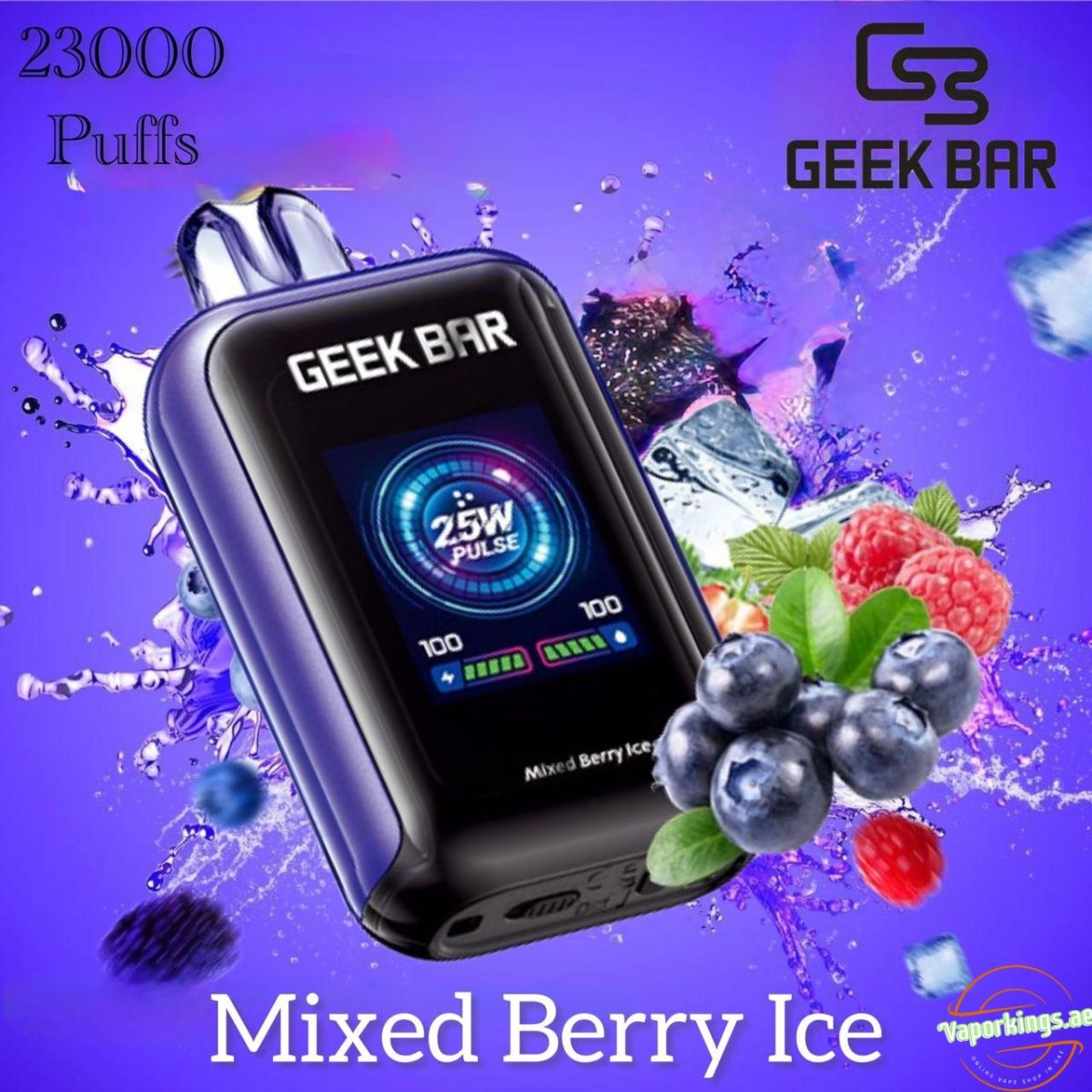 Geek Bar Watt 23000 Puffs Disposable Vape 5% (50mg) Nicotine In UAE