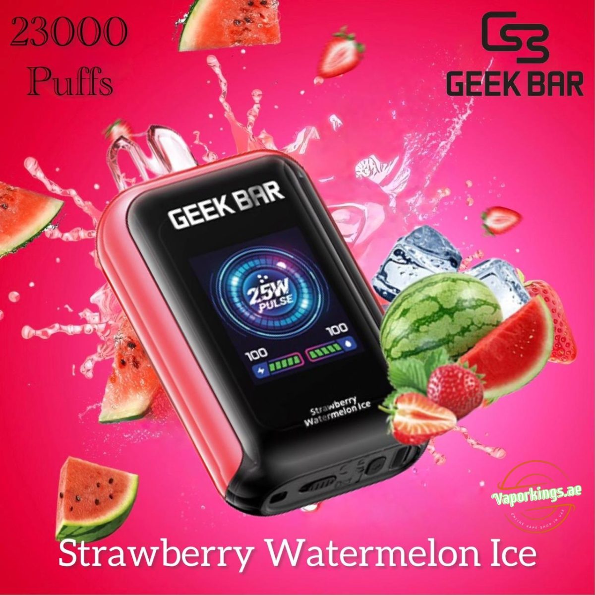 Geek Bar Watt 23000 Puffs Disposable Vape 5% (50mg) Nicotine In UAE