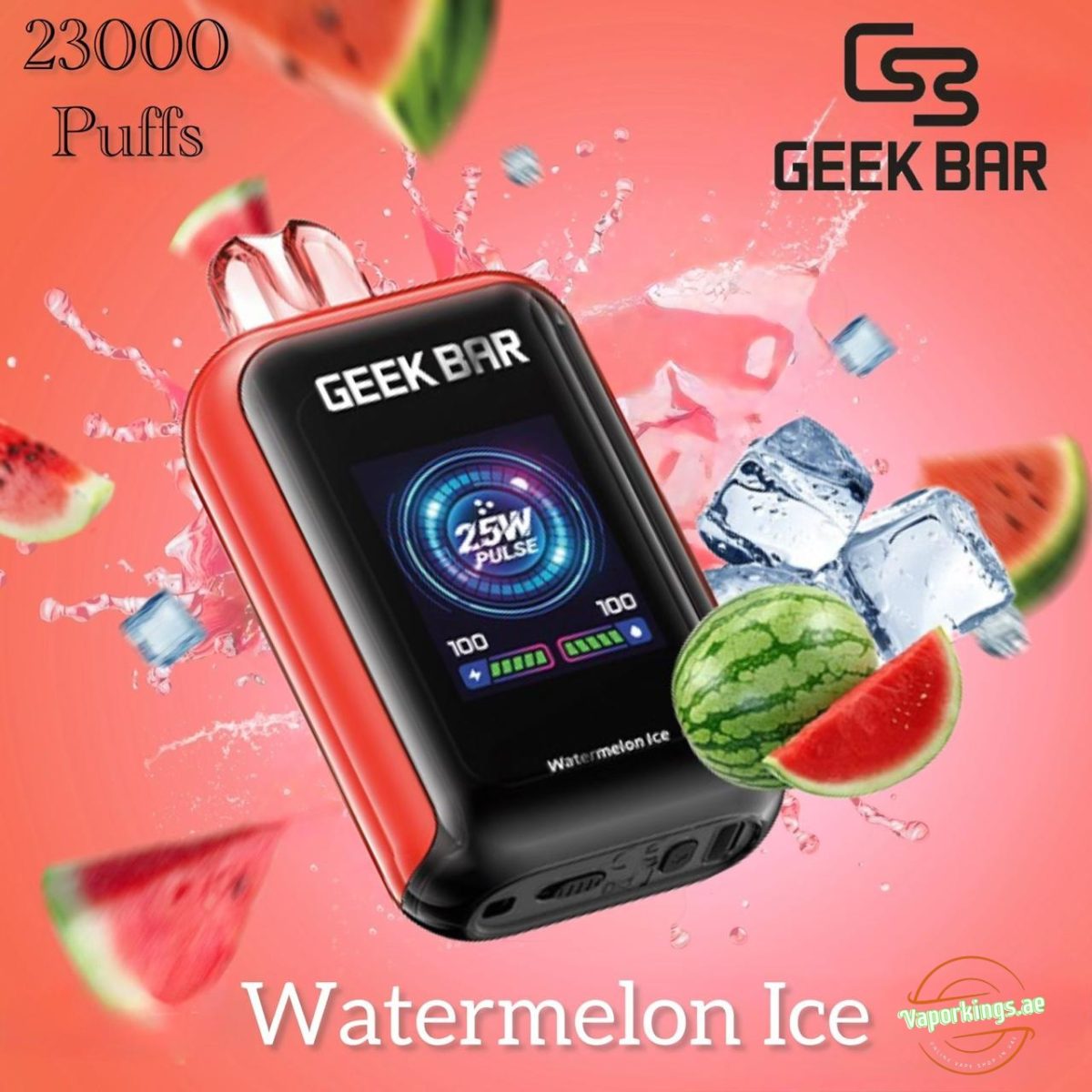 Geek Bar Watt 23000 Puffs Disposable Vape 5% (50mg) Nicotine In UAE