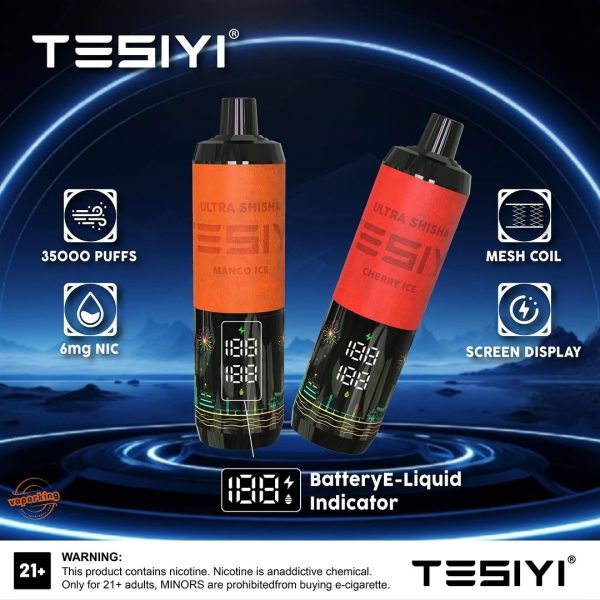 TESIYI Ultra Shisha 35000 Puffs Disposable Vape In UAE